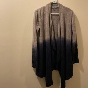 Barefoot Dreams women’s s/m open cardigan - blue and gray ombre - cozy chic